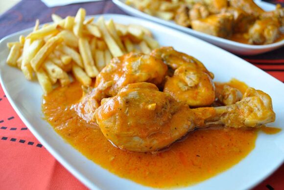 Pollo guisado en olla rápida