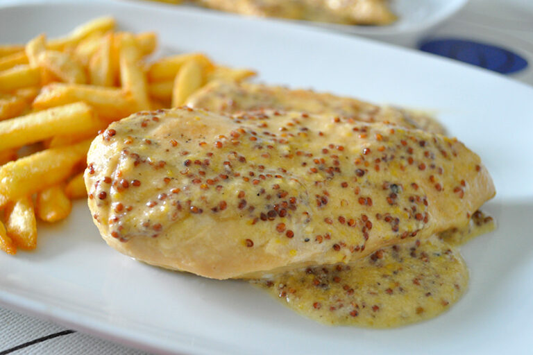 Receta de pechugas de pollo con miel y mostaza