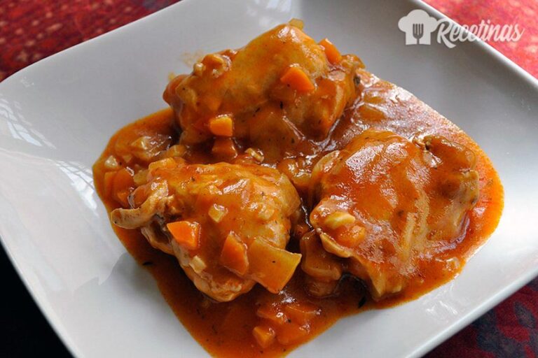 Receta de contramuslos de pollo en salsa