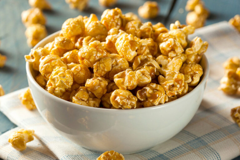 Receta de palomitas de maíz con caramelo