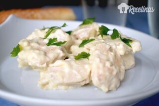 Receta de pechugas de pollo con salsa de queso