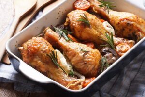 Muslos de pollo al horno