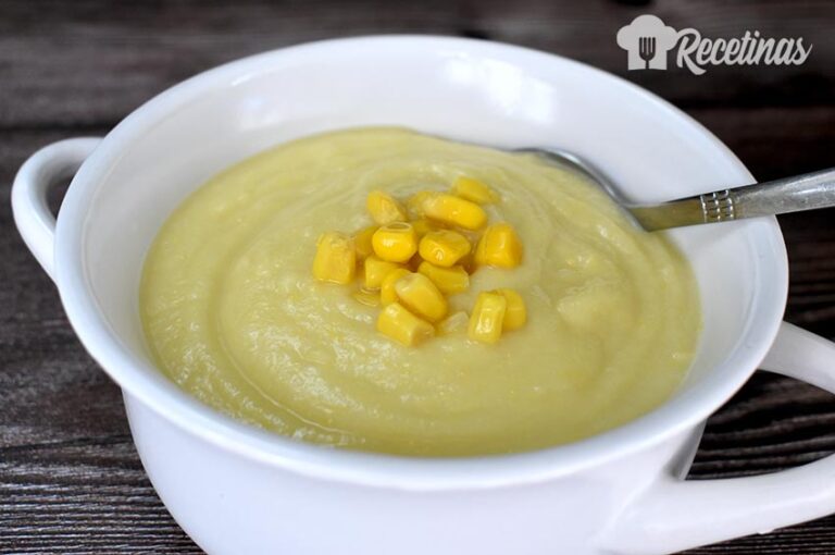 Receta de crema de coliflor con maíz