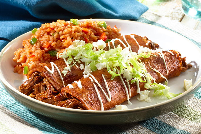 Receta de enchiladas de carne