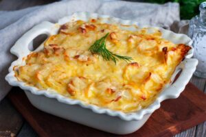 Receta de pastel de patatas gratinadas con queso