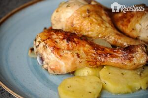 Receta de muslos de pollo al horno