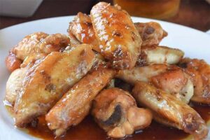 Receta de alitas de pollo con miel y soja