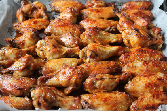Alitas de pollo con salsa picante