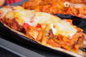 Receta de berenjenas rellenas con atún