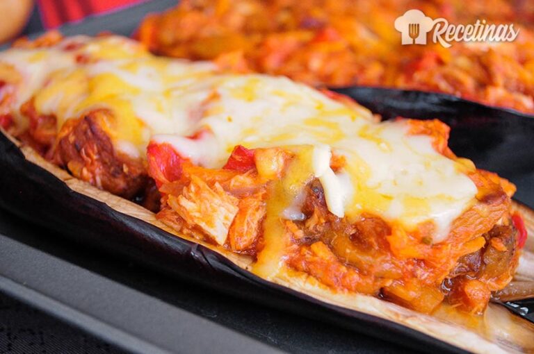 Receta de berenjenas rellenas con atún
