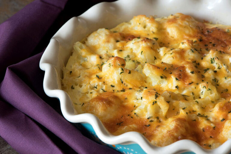 Receta de coliflor al horno con bechamel