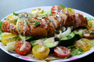 Receta de ensalada de pollo y pepino