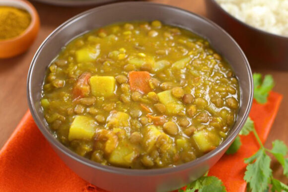Lentejas al curry