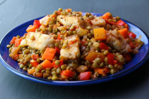 Receta de lentejas con bacalao