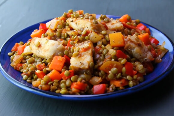 Lentejas con bacalao
