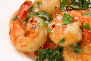Receta de camarones a la toscana
