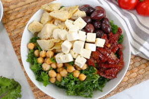 Receta de ensalada de garbanzos y alcachofas