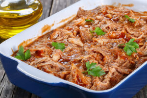 Receta de pollo desmechado con tomate