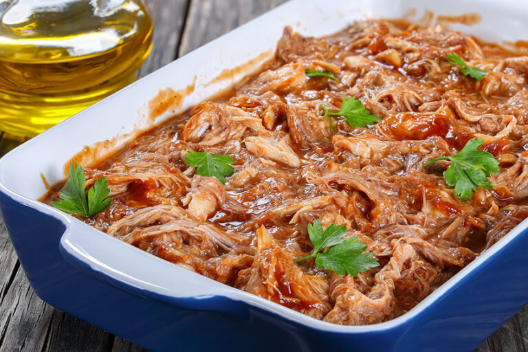 Receta de pollo desmechado con tomate