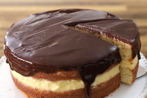 Receta de tarta de crema Boston