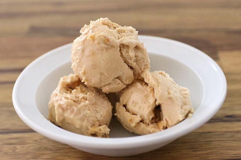 Receta de helado de cacahuete casero