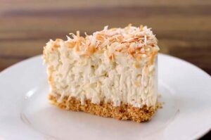 Receta de pastel de queso y coco sin horno