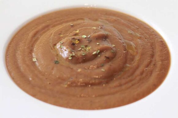 Crema ligera de berenjenas