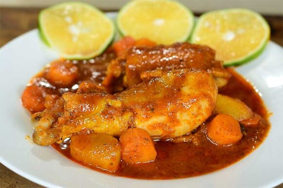 Pollo a la naranja y chipotle