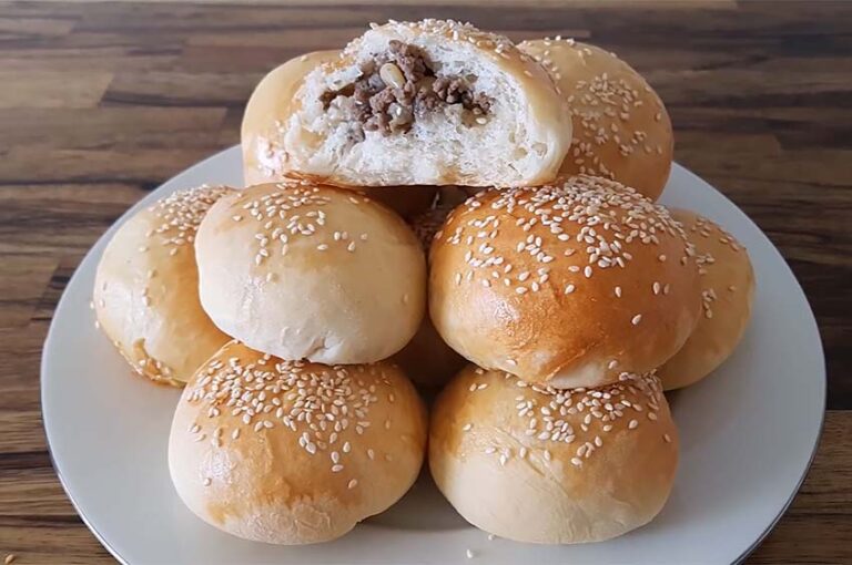 Receta de bollos rellenos de carne