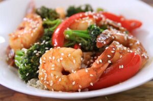Receta de camarones salteados