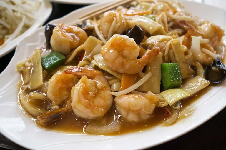 Receta de chop suey de camarones