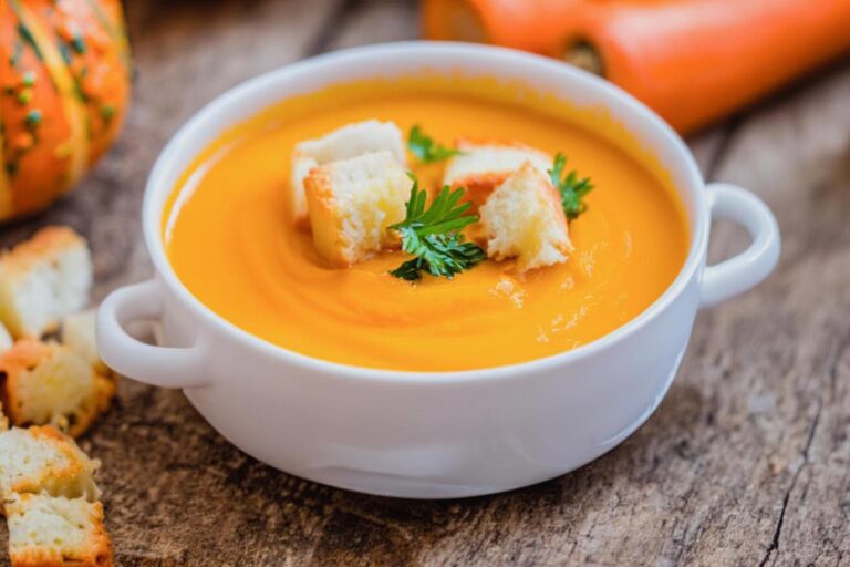 Crema de calabaza y zanahoria