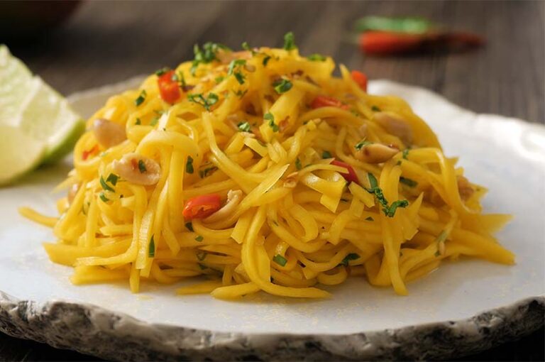 Receta de ensalada de mango picante