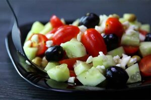 Receta de ensalada de pepino y guisantes