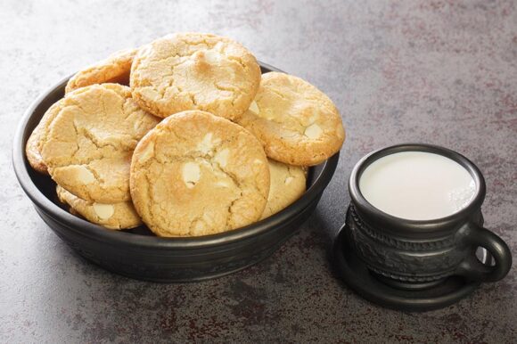 Galletas de chocolate blanco
