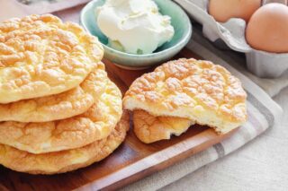 Receta de pan nube o cloud bread