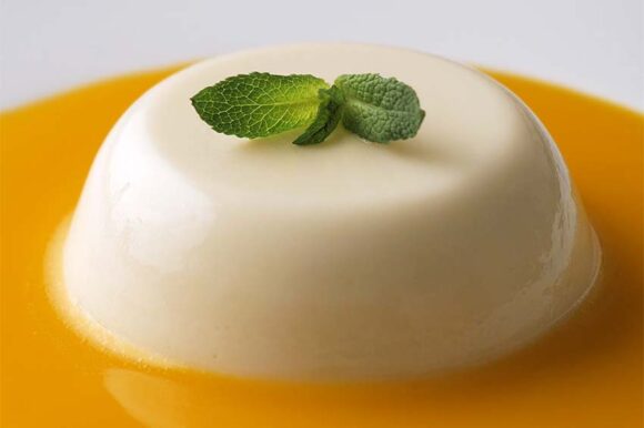 Panna cotta de mango