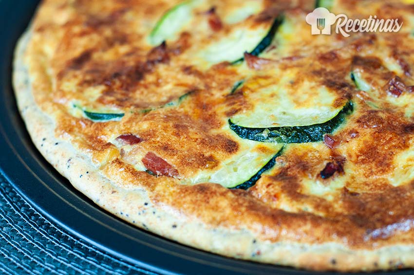 Receta de pizza de calabacín