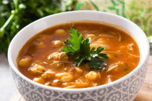 Receta tradicional de sopa harira