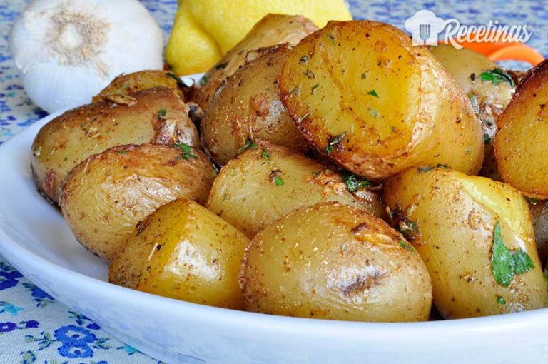 Receta de papas con ajo y limón