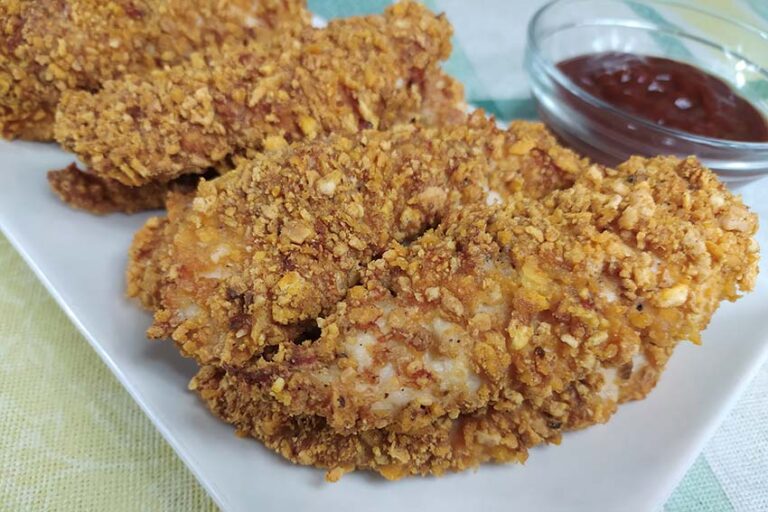 Receta de solomillos de pollo rebozados con kikos