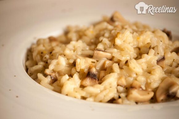 Risotto de champiñones