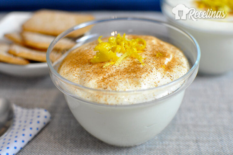 Receta de mousse de limón casero