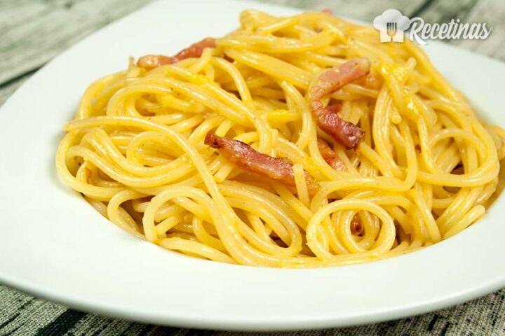 Receta de espaguetis a la carbonara