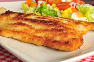 Receta de filetes de pollo empanados