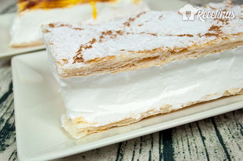 Receta de milhojas con merengue italiano