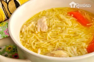 Receta de sopa de pollo