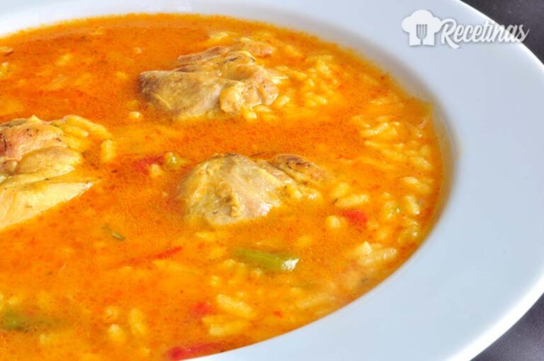 Receta de arroz caldoso con pollo