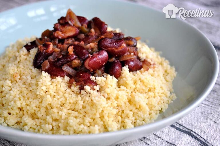 Receta de cuscús con chili de carne