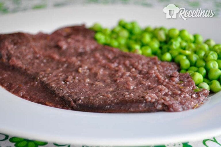 Receta de hígado de ternera en salsa de vino tinto